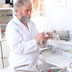 Pic of Old doctor cums on the chest of teen girl after checkup