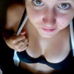 Pic of Amateur blonde chick teasing while camwhoring at home