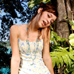 Pic of Petite 18yo Teenie Posing Nude Outdoors