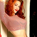 Pic of Danielle Riley - stretched stripped top!