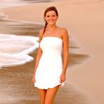 Pic of First Time Videos Girls |  Gorgeous nearly nineteen year old Carli showing her bikini camel toe at the beach