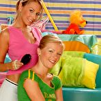 Pic of Clubseventeen two cute teen girls playing with their dildos