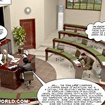 Pic of Cunning student 3D gay comics: male hentai cartoons anime about cute young college straight stud ass licking cock sucking ass fucking & making handjob with old gay professor in classroom