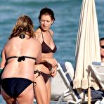 Pic of Kate Walsh hard nips in black bikini