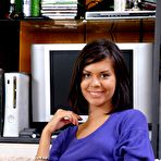 Pic of Adorable teen girl sucking cock and getting ass fucked