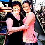 Pic of Horny old and young lesbians have fun at their vacation house