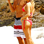 Pic of LeAnn Rimes sexy in red bikinie candids on vacation