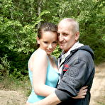 Pic of Horny young slut doing a dirty old man in the wide open