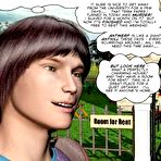 Pic of Room for rent: 3D gay comix and gay anime reality story about a college boys first sexual encounter
