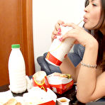 Pic of Toned chick gets high and takes fat dick