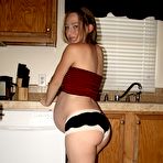 Pic of Naughty Pregnant Kristi Strips Naked & Shows Off Sexy Growing Baby Factory! 