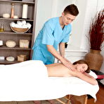 Pic of TrickyMasseur.com - Horny rubber bangs his sexy client