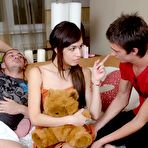 Pic of Spoiled Virgins - Slim Brunette Teen Fucked And Cummed By Two