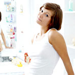 Pic of Sex Previews - Meddie brunette amateur russian teen in bathroom masturbates till orgasm