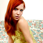 Pic of Nubile Girls HD - Redhead teen cutie shoves a glass dildo in her snatch
