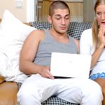 Pic of 18 Virgin Sex - Blonde Teen Dicked On Couch