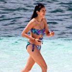 Pic of Nina Dobrev looking sexy in bikini on the beach