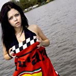 Pic of Boob Study - Big boobed Shione Cooper in a bikini takes a sexy boat trip