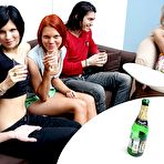 Pic of Sexy student girls strip and plunge into orgy - Watch free porn movie