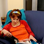 Pic of Teen hottie gets her tight pussy pounded on chair