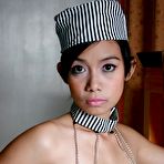 Pic of Pouty Filipina sweetheart Janet is back in a prison girl cosplay.
