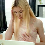 Pic of Beauty-Angels.com - Perfect teenage blonde pleasing her pussy with a vib