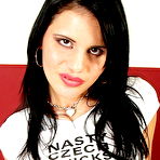 Pic of Jana K  wears foxy pantyhoes and strips to be naked