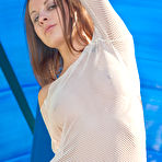 Pic of Bogdana B strips all of her lingerie in front of the camera and plays with her dirty bush. - TheMetArt.com