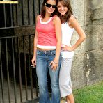 Pic of Annabelle Angel - Annabelle Angel takes her sexy pants off outdoors and shows us her hot tight ass