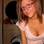 Pic of Trashed Girl Friends Coed blonde filching her nice tits and posing for the camera