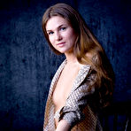 Pic of Cute Aurika B wanted to be surounded with wather and black wall while posing naked and wet. - TheMetArt.com