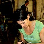 Pic of Whipping of pussy and nipples