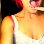 Pic of Nice photo gallery of a punk chick with pierced lips