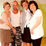 Pic of One lucky dude fucking three older ladies
