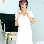 Pic of Nina  nurse uniform fetish masturbation at clinic