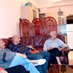 Pic of Hot teen gets fucked by the old men gang