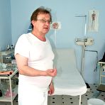 Pic of Terri very kinky gyno pussy speculum examination at doctor office by pervy female doctor