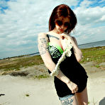 Pic of CrAZyBaBe... Indigo Augustine Tanning at the Beach