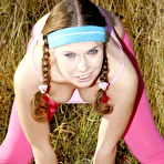 Pic of Sporty teen getting sex training in the open air