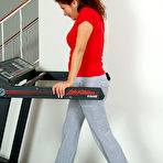 Pic of  Allover30women.com presents - Excercising Her Hairy Pussy 