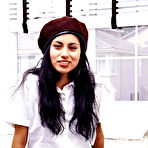 Pic of Cute Latina Teen In White Stockings And Panties Giving School Uniform Upskirt Views