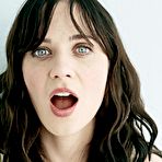 Pic of Zooey Deschanel non nude posing scans from mags