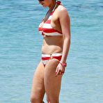 Pic of Gemma Merna sexy in bikini in Barbados paparazzi shots