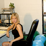 Pic of Big boob teen secretary and MILF boss popping big balloons