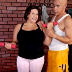 Pic of Chubby Loving - Huge Tits Fatty Having Sex In Gym