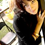 Pic of Brunette playing with pussy using a vagina sucking-toy