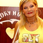 Pic of Blonde mature slut getting a mouth full of cum