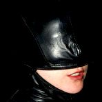 Pic of Bondage in exquisite skintight leather hood