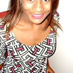Pic of Ebony Girl Using Her Tongue Ring in the Gloryhole