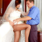 Pic of Horny secretary babes spicing up things while slipping into their pantyhose